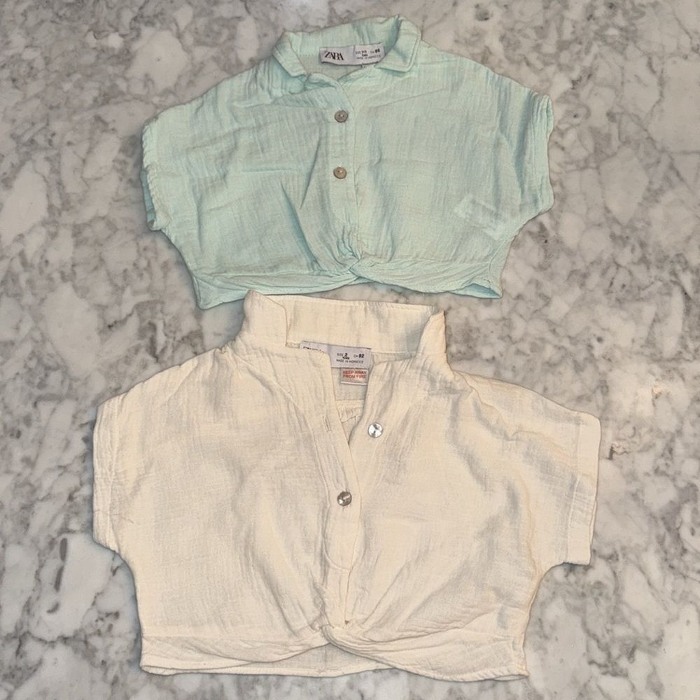 ZARA BUTTON TOP BUNDLE 1 1/2Y - 2Y